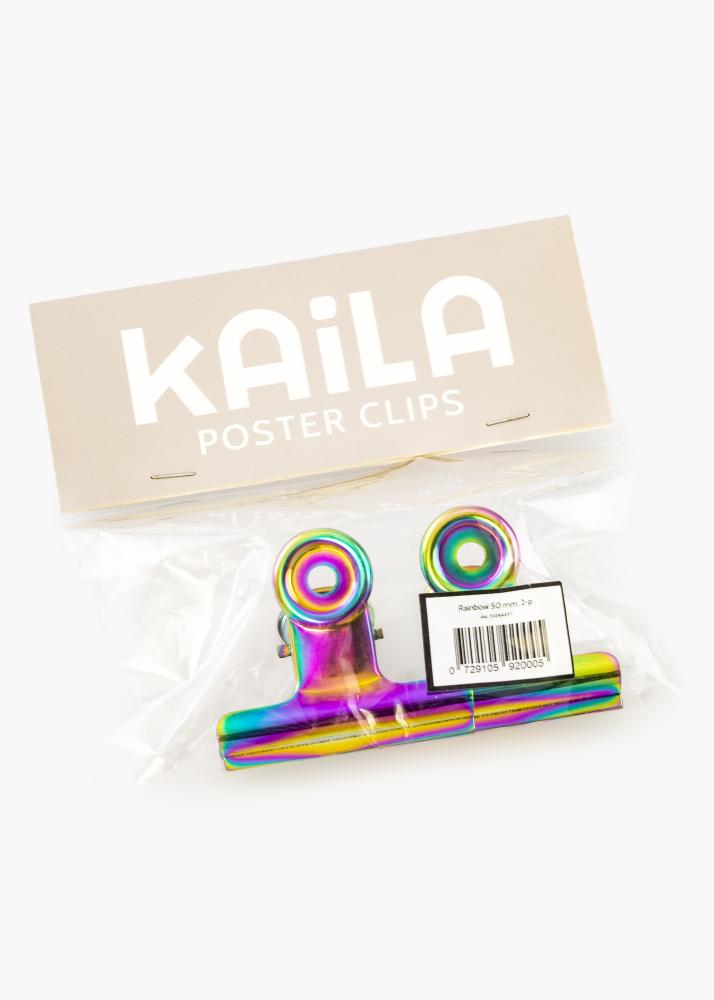 KAILA KAILA Poster Clip Rainbow 50 mm - 2-p