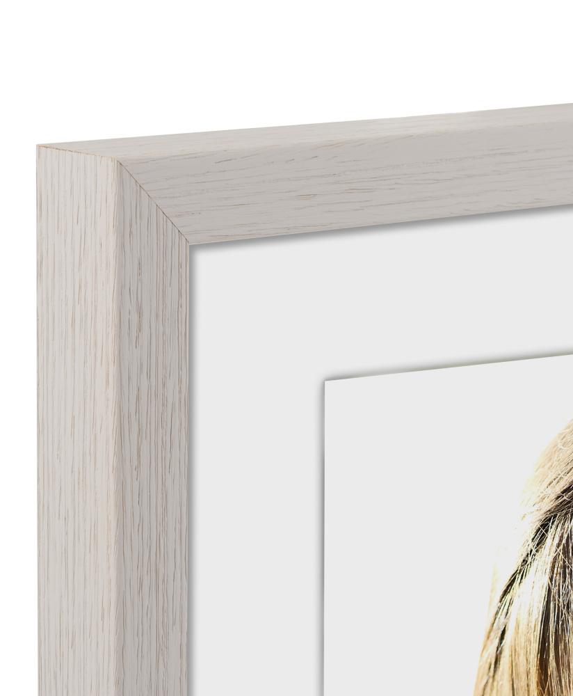 Ramverkstad Frame Björkö - Light grey wood grain textured - Custom Size