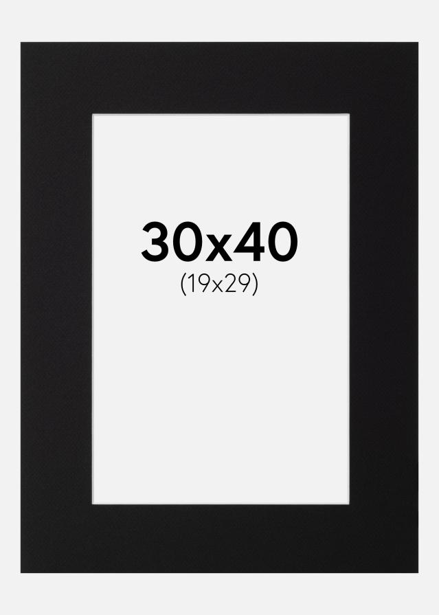 Artlink Mount Black Standard (White Core) 30x40 cm (19x29)