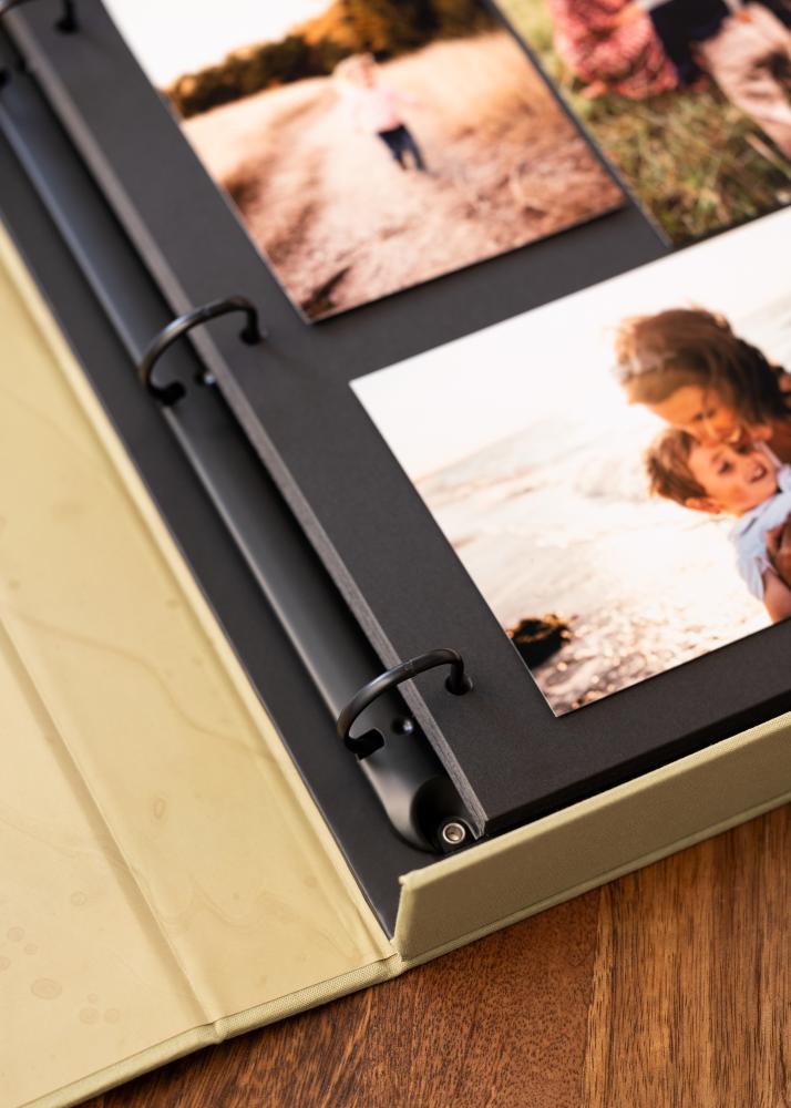 BGA KAILA MEMORIES Vanilla - Coffee Table Photo Album (60 Black Pages)