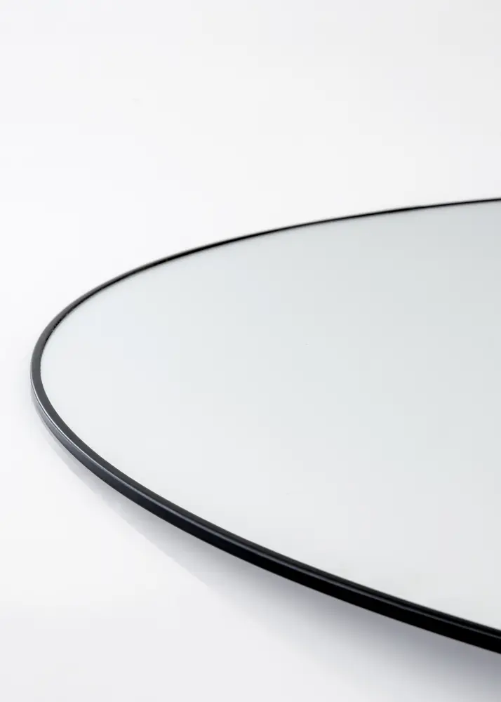 KAILA KAILA Round Mirror - Thin Black 100 cm Ø