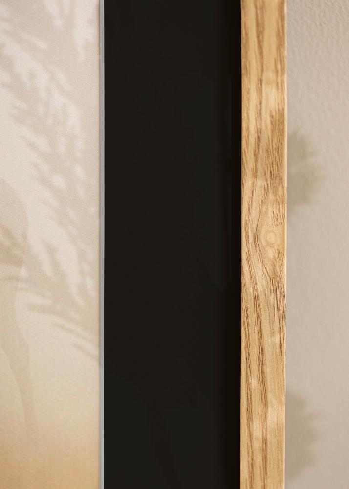 Ram med passepartou Frame Trendy Oak 45x60 cm - Picture Mount Black 30x45 cm