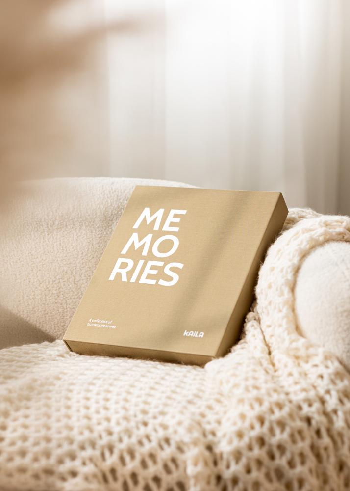 BGA KAILA MEMORIES Vanilla - Coffee Table Photo Album (60 Black Pages)