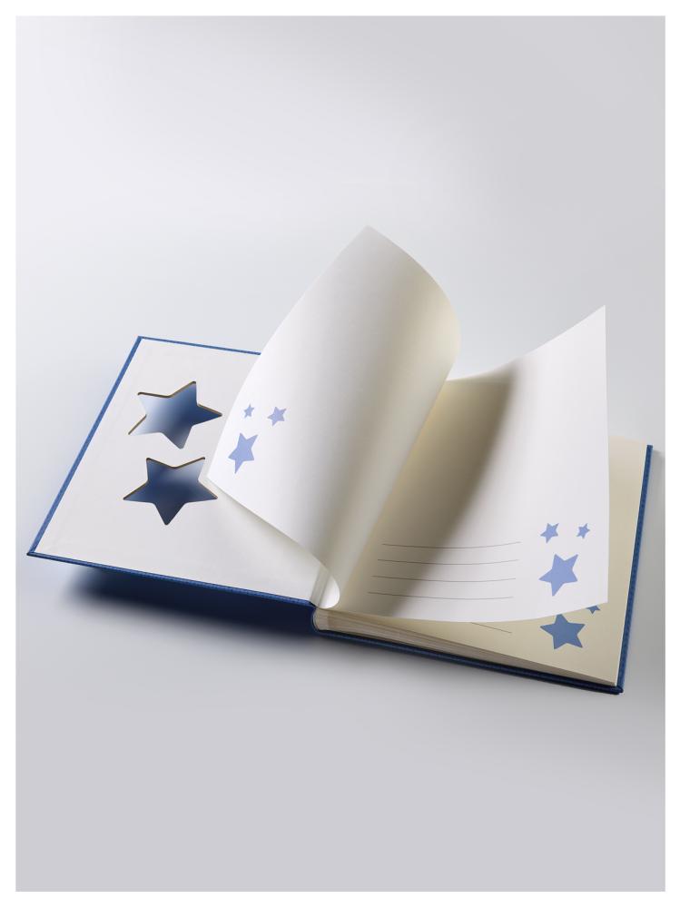 Walther Estrella Baby album Blue - 28x30.5 cm (50 White pages / 25 sheets)