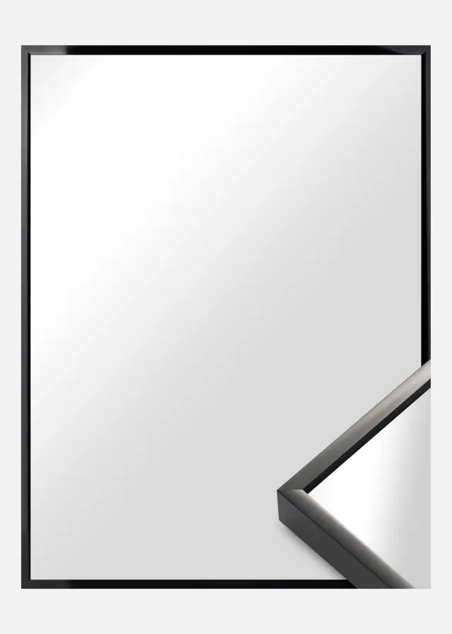 Ramverkstad Mirror Nielsen Premium Alpha Glossy Black - Custom Size