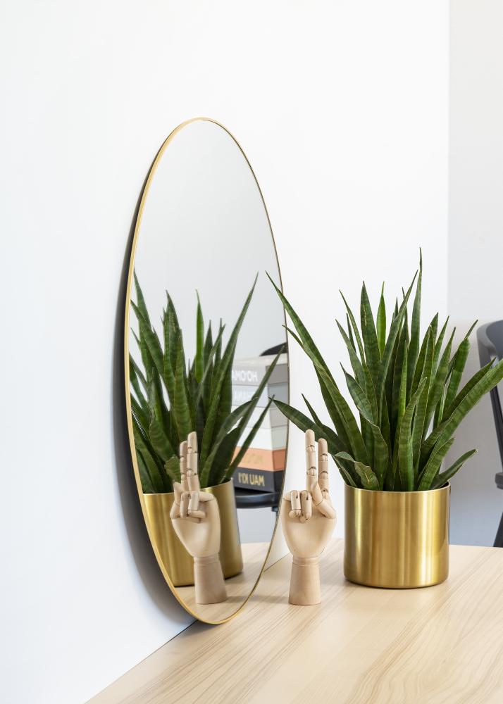 KAILA KAILA Round Mirror - Thin Brass 70 cm Ø