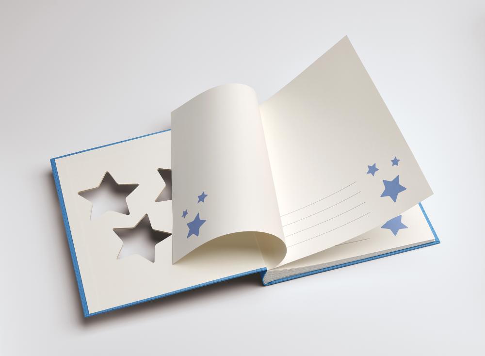 Walther Estrella Baby album Blue - 28x30.5 cm (50 White pages / 25 sheets)