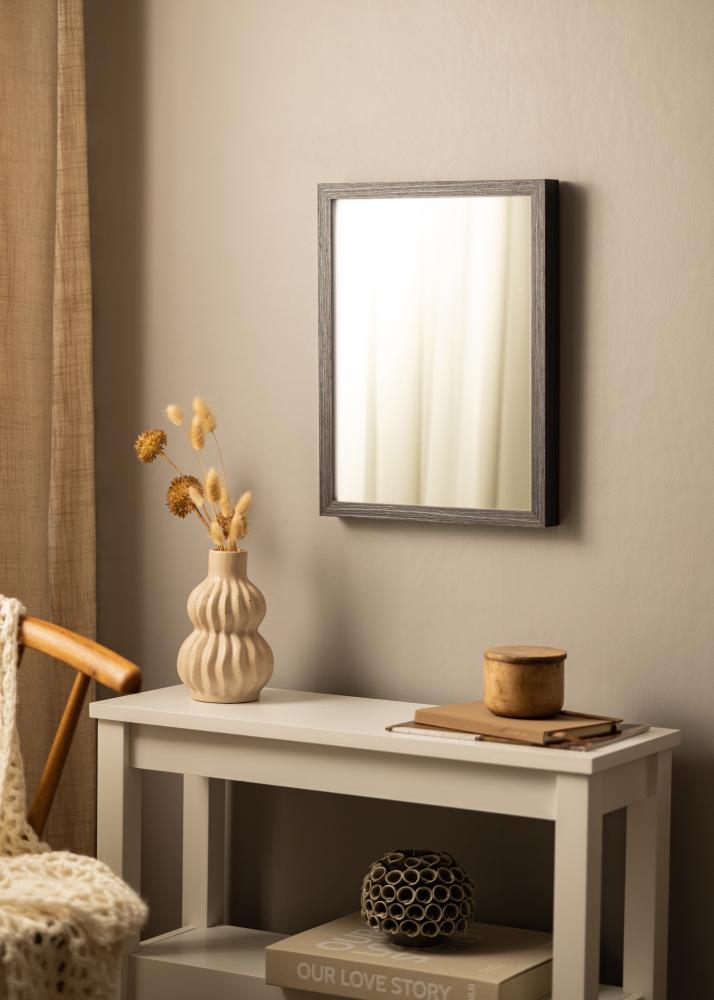 Ramverkstad Mirror Wood Selection Grey I - Custom Size