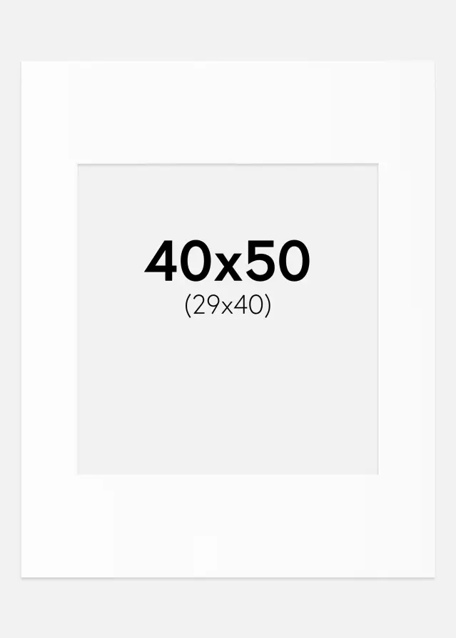 Artlink Mount White Standard (White Core) 40x50 cm (29x40)