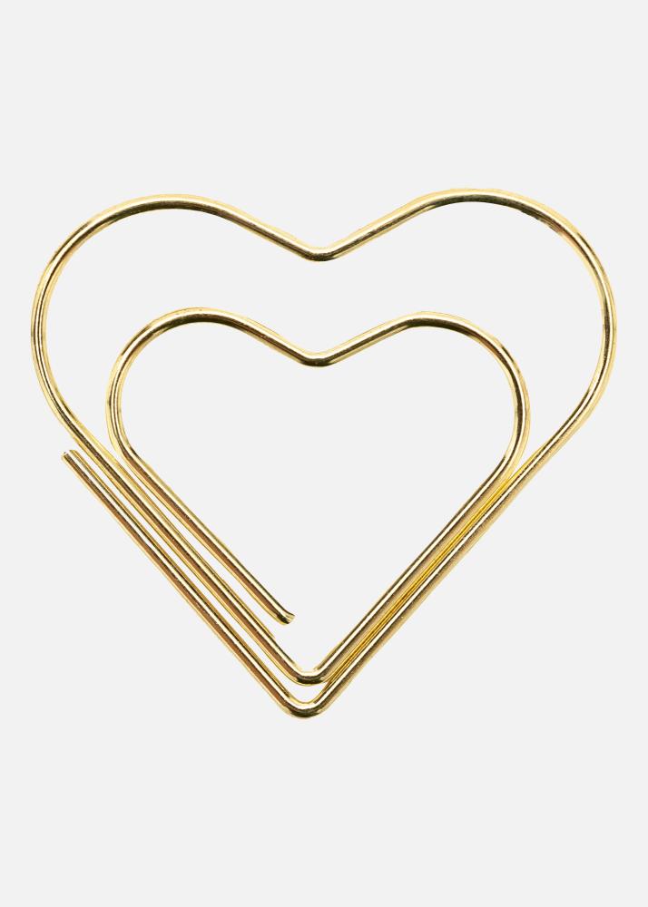 Walther PAC Metal Paper Clip Heart Gold