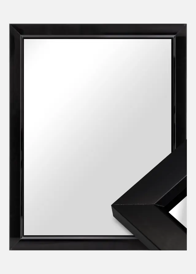 Ramverkstad Mirror Åsarna Glossy Black - Custom Size