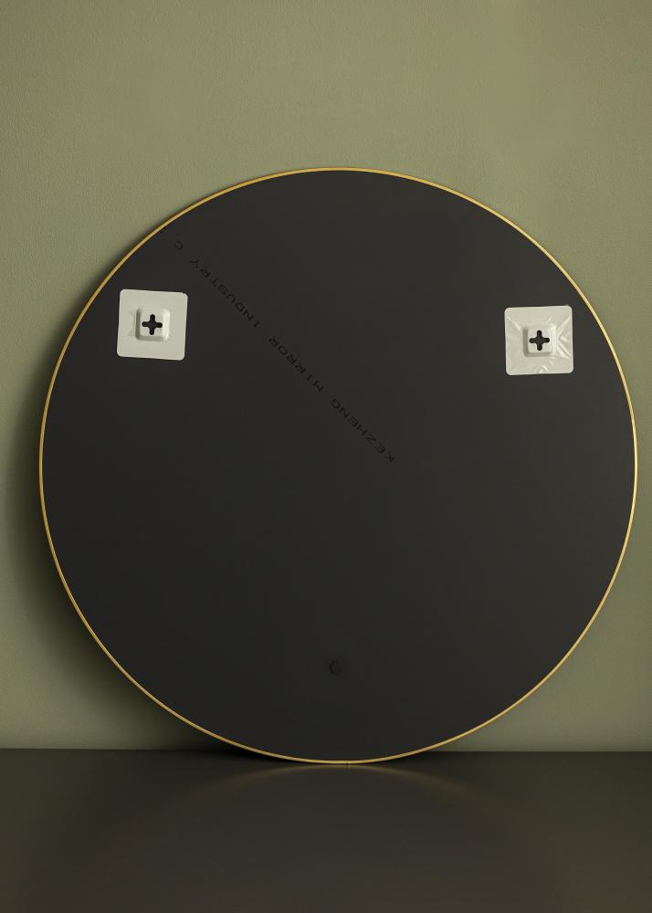 KAILA Round Mirror Jersey - Thin Brass 60 cm Ø