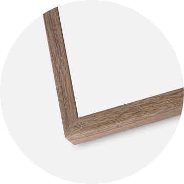 Ram med passepartou Frame Soul Walnut Veneer 40x50 cm - Picture Mount White 29.7x42 cm (A3)