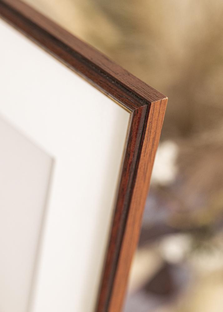 Ram med passepartou Frame Horndal Brown 45x50 cm - Passepartout White 34x42 cm