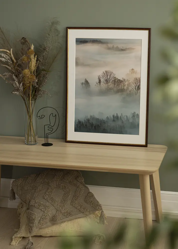 Ram med passepartou Frame Horndal Brown 45x50 cm - Mounts White 34x42 cm