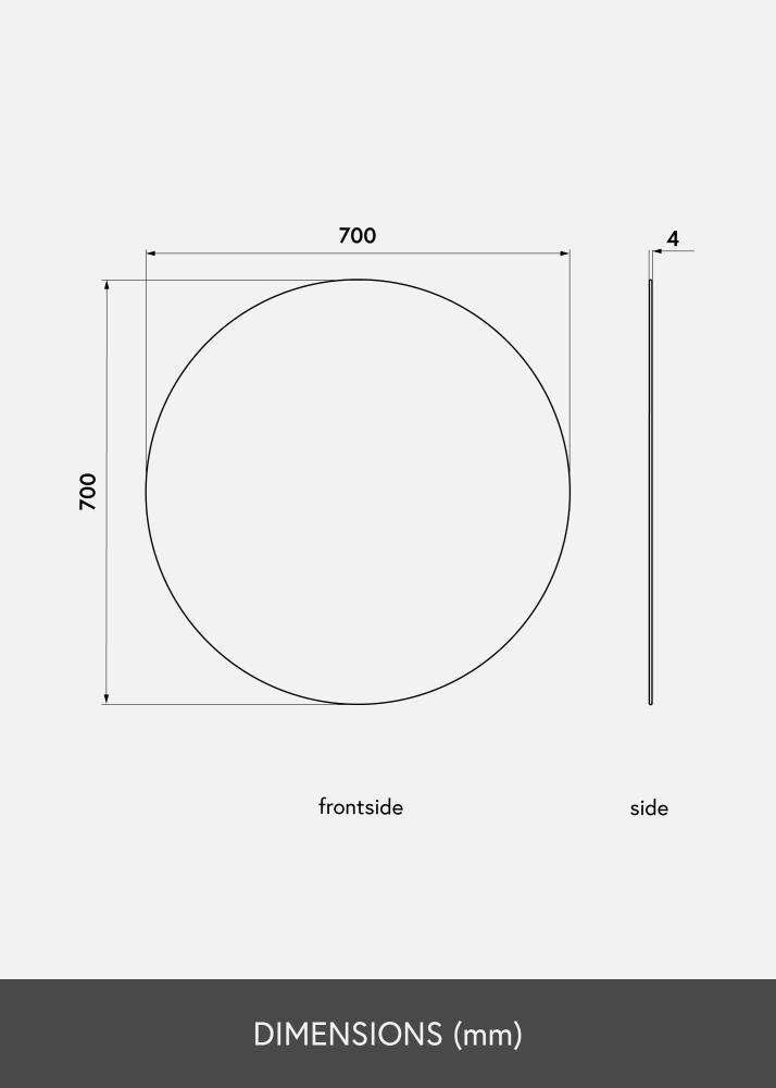 KAILA KAILA - Round Mirror 70 cm Ø