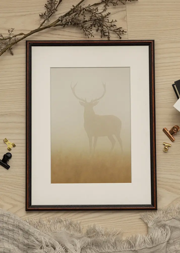 Galleri 1 Frame Horndal Acrylic glass Walnut 40x40 cm