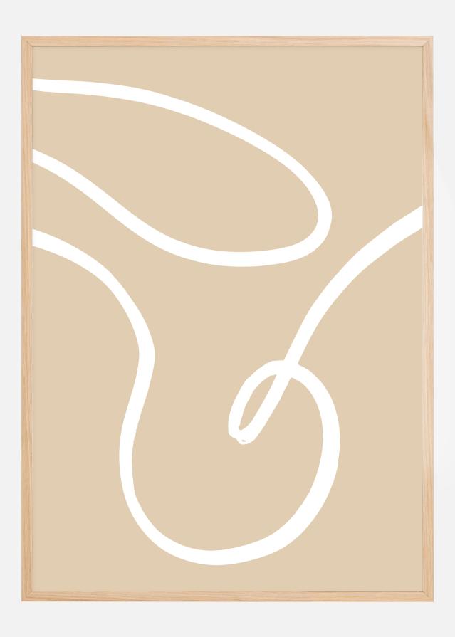 Bildverkstad Beige Lines II Poster