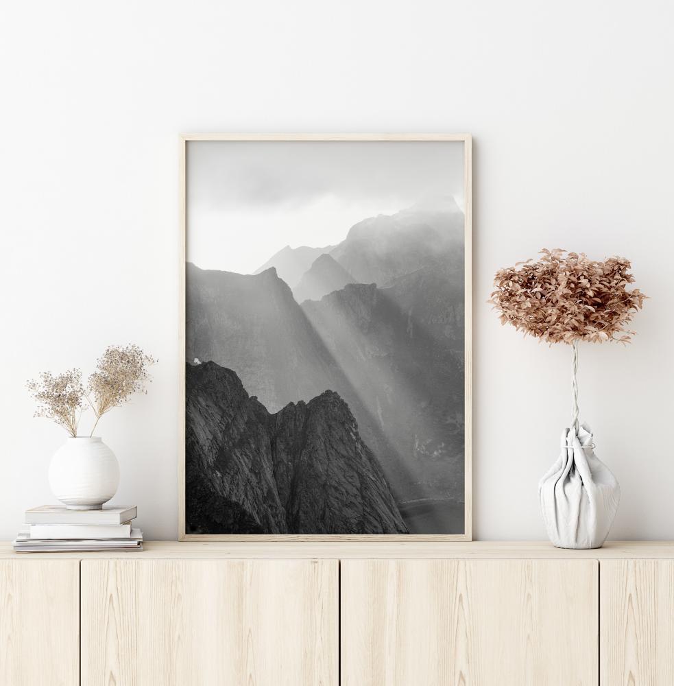 Bildverkstad Shadow On Mountains Poster