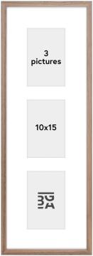 Galleri 1 Edsbyn Collage Frame I Light Walnut - 3 Pictures (10x15 cm)