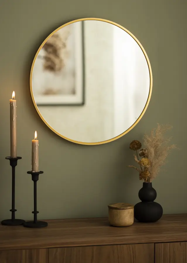 KAILA KAILA Round Mirror - Edge Gold 50 cm Ø