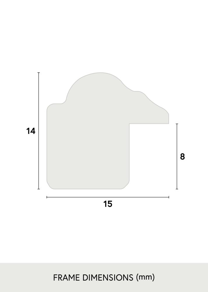 Ram med passepartou Frame Horndal Brown 50x70 cm - Picture Mount White 42x59,4 cm (A2)