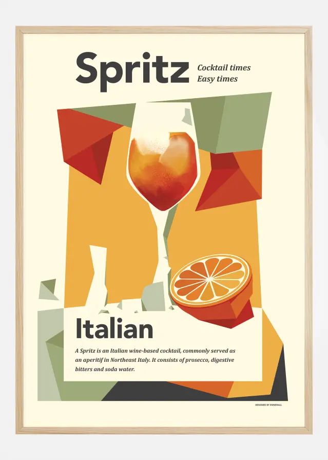 Bildverkstad Aperol spritz print Poster