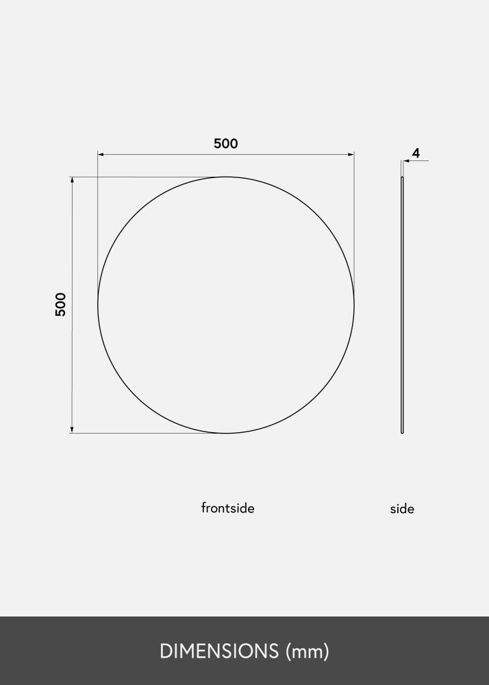 KAILA KAILA - Round Mirror 50 cm Ø