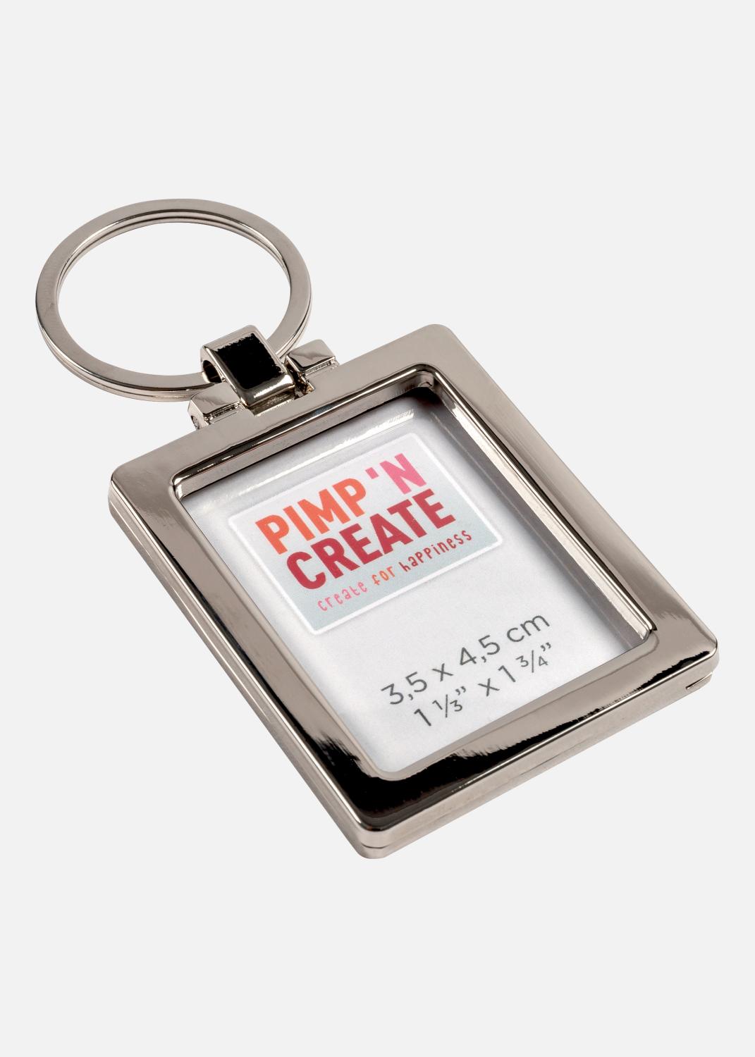 Product Image for PAC Key Ring Silver for 1 Picture 3.5x4.5 cm