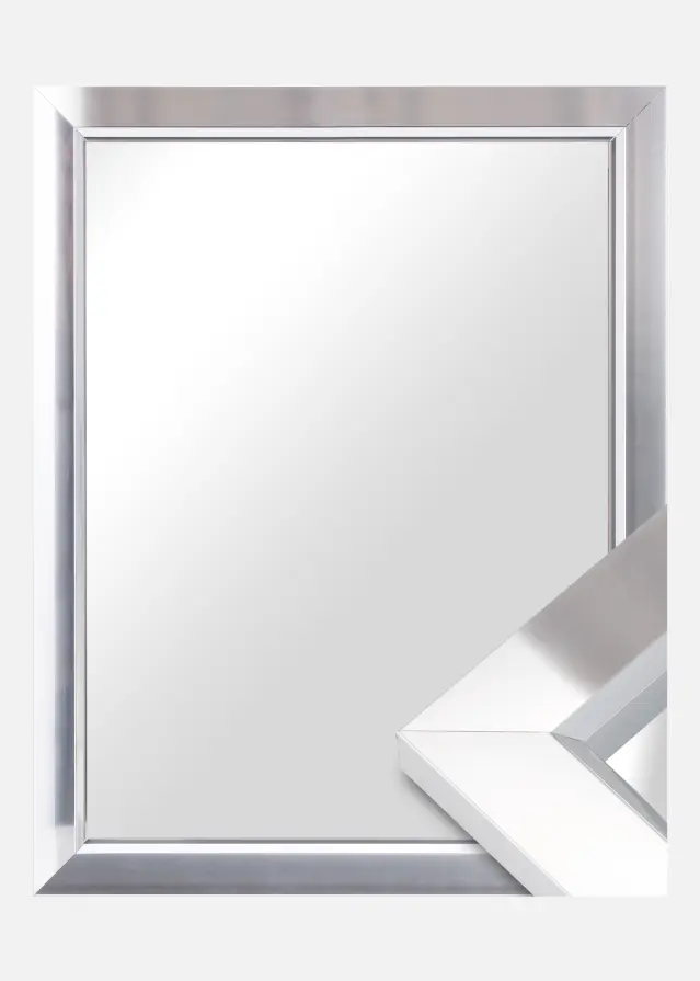 Ramverkstad Mirror Åsarna Glossy Silver - Custom Size