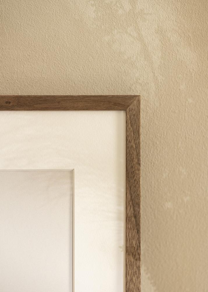 Ram med passepartou Frame Soul Walnut Veneer 60x80 cm - Picture Mount White 50x60 cm