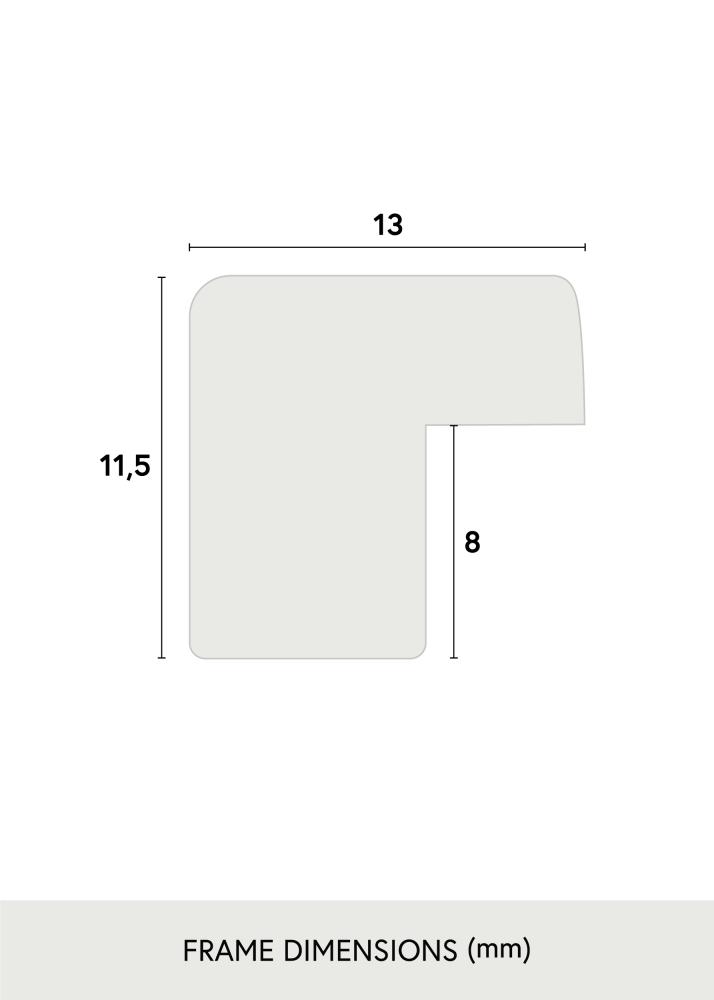 Ram med passepartou Frame Edsbyn Warm White 60x60 cm - Picture Mount White 50x50 cm