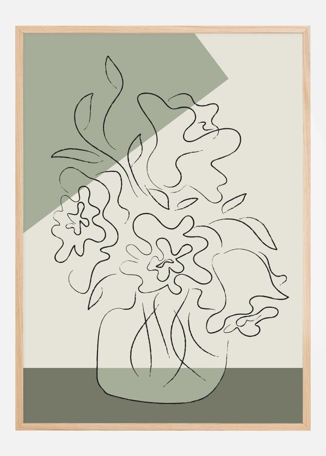 Bildverkstad Flower Green Poster