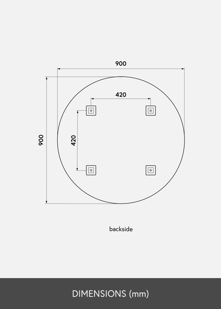 KAILA KAILA Round Mirror 90 cm Ø