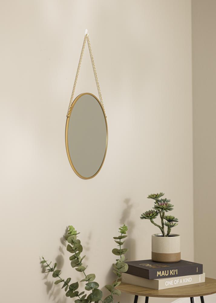 Artlink Round Mirror Modern Gold 41 cm Ø