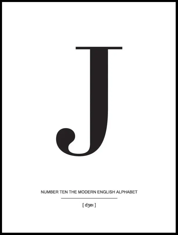 Bildverkstad Letter J