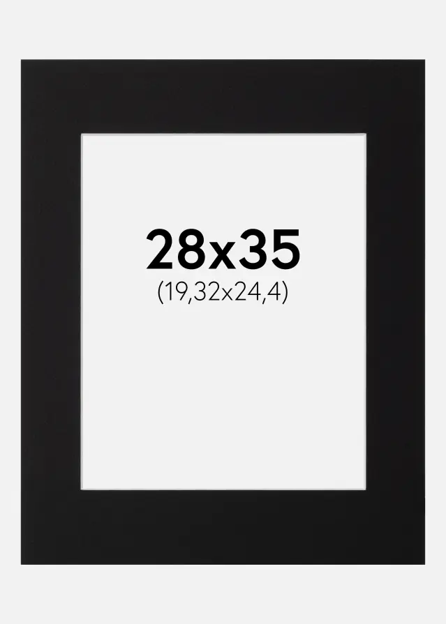 Artlink Mount Black Standard (White Core) 28x35 cm (19,32x24,4)