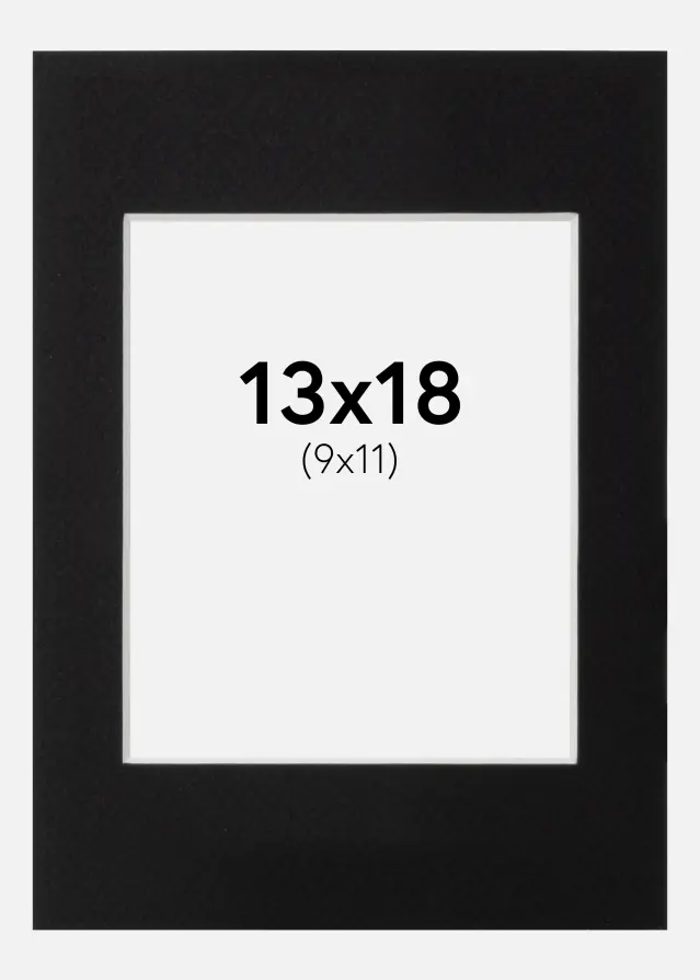 Artlink Mount Black Standard (White Core) 13x18 cm (9x11)