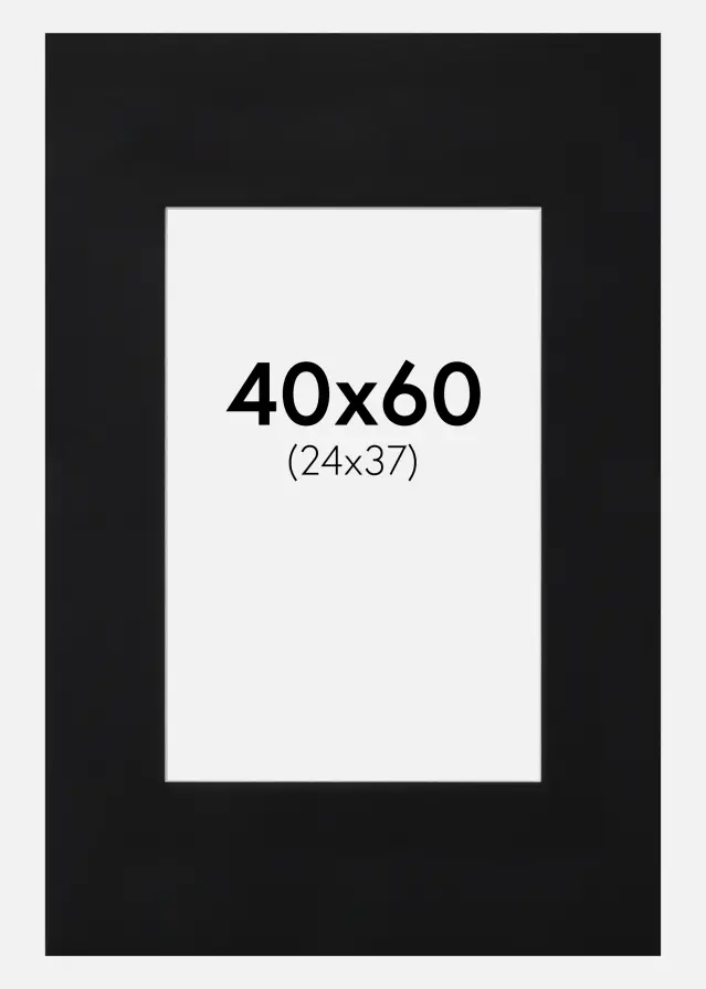 Artlink Mount Black Standard (White Core) 40x60 cm (24x37)