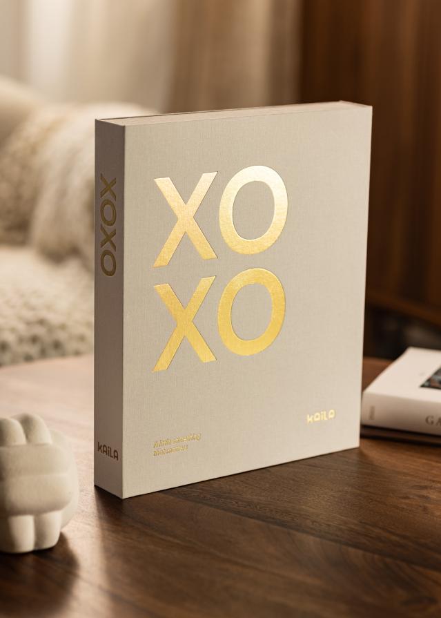 KAILA KAILA XOXO Creme - Coffee Table Photo Album (60 Black Pages)