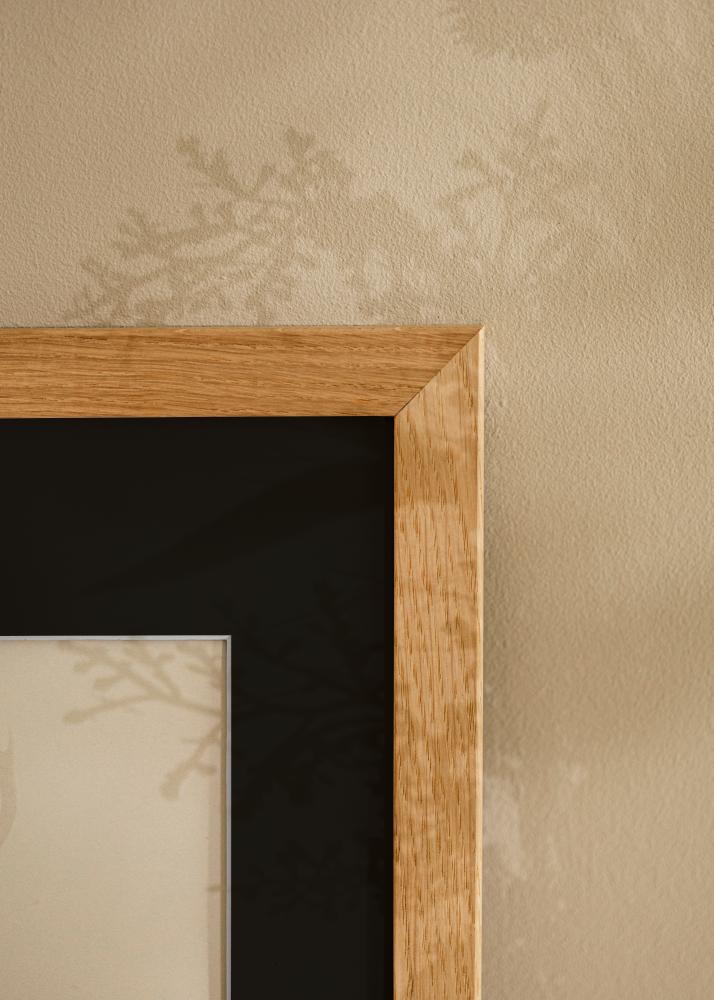 Ram med passepartou Frame Trendline Oak 40x60 cm - Picture Mount Black 25x50 cm