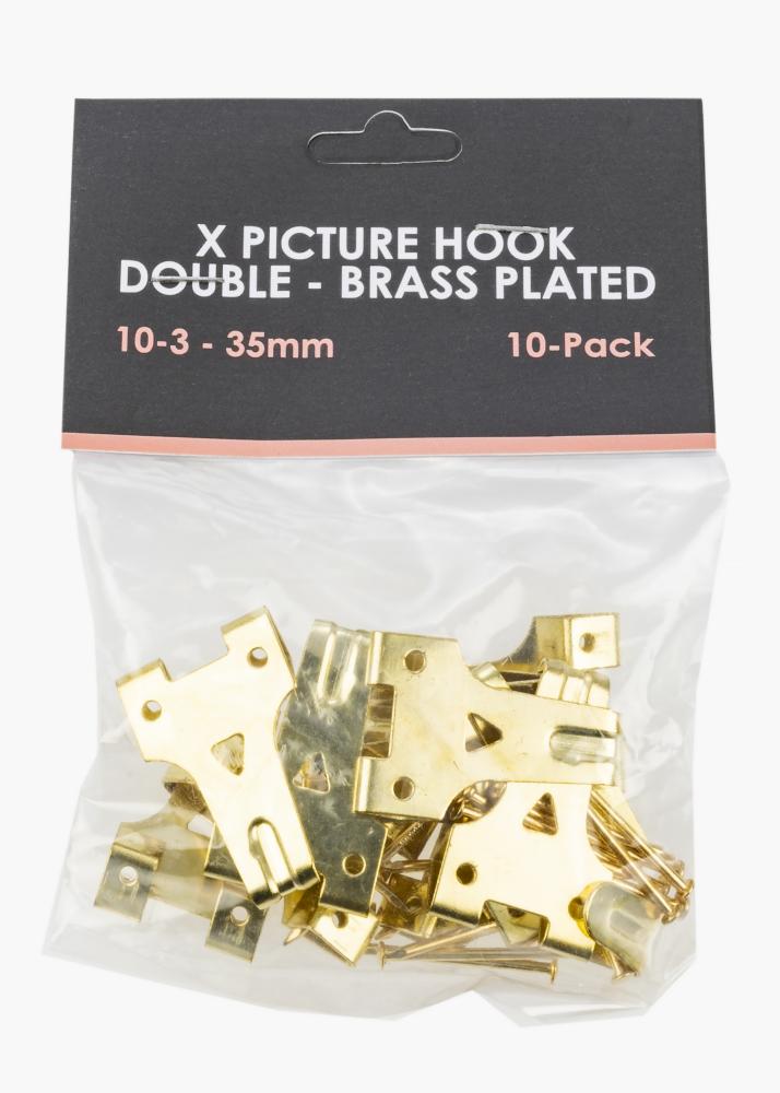 BGA BGA X picture hook 10-3, 35 mm Double - 10 pack