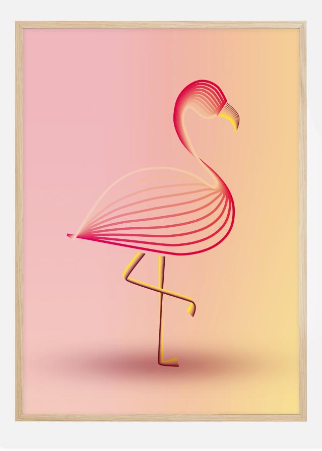 Bildverkstad flamingo Poster