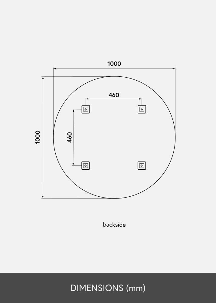 KAILA KAILA Round Mirror 100 cm Ø