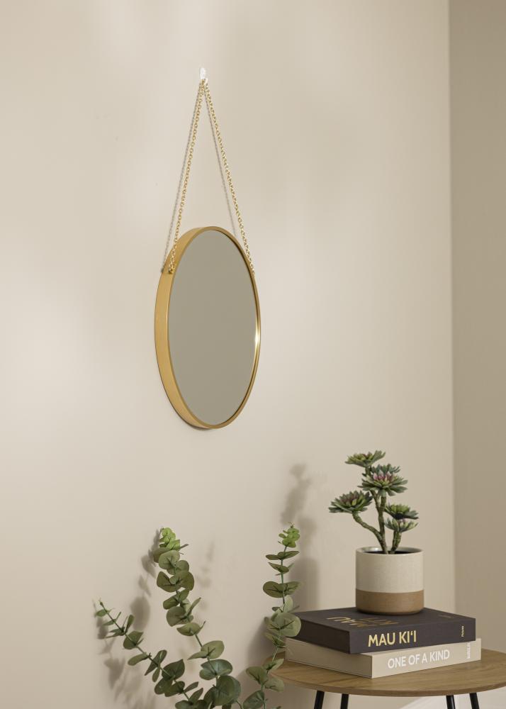 Artlink Round Mirror Modern Deep Gold 41 cm Ø