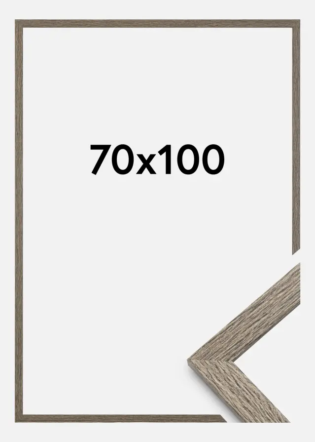 Estancia Frame Stilren Acrylic glass Dark Grey Oak 70x100 cm