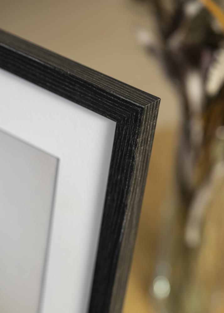 Ram med passepartou Frame Fiorito Dark Grey 50x70 cm - Picture Mount White 40x60 cm