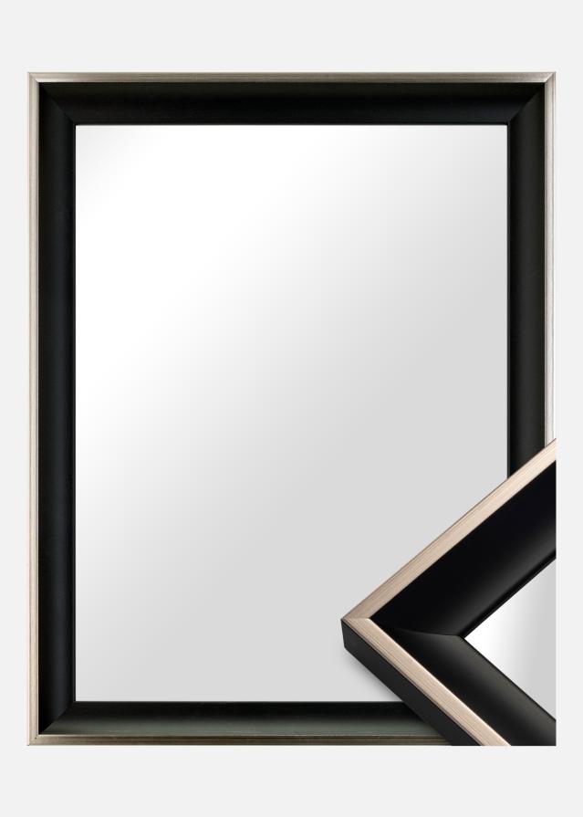 Ramverkstad Mirror Öjaren Black-Silver - Custom Size