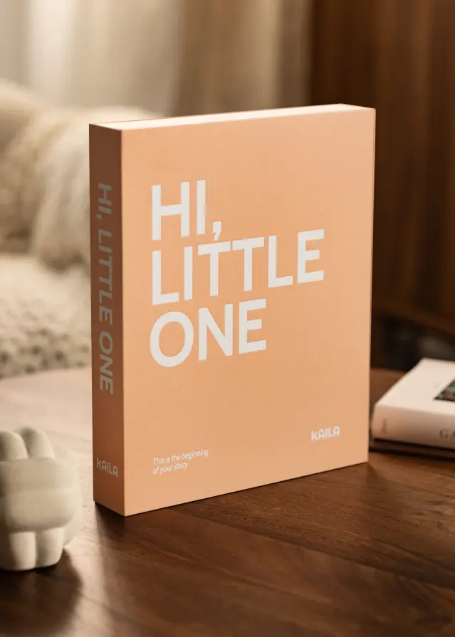 KAILA KAILA HI LITTLE ONE Pink - Coffee Table Photo Album (60 Black Pages)