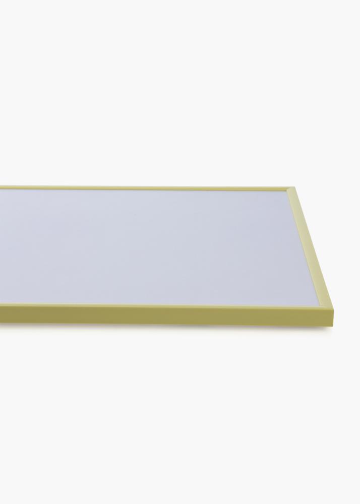 Ram med passepartou Frame New Lifestyle Pale Yellow 50x70 cm - Picture Mount Black 16x24 inches